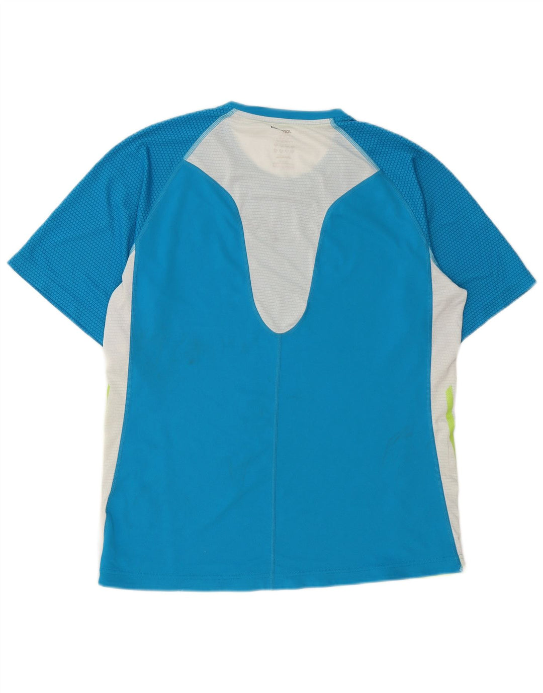 Adidas Herre Climacool T-Shirt Top Stor Blå Colourblock Polyester