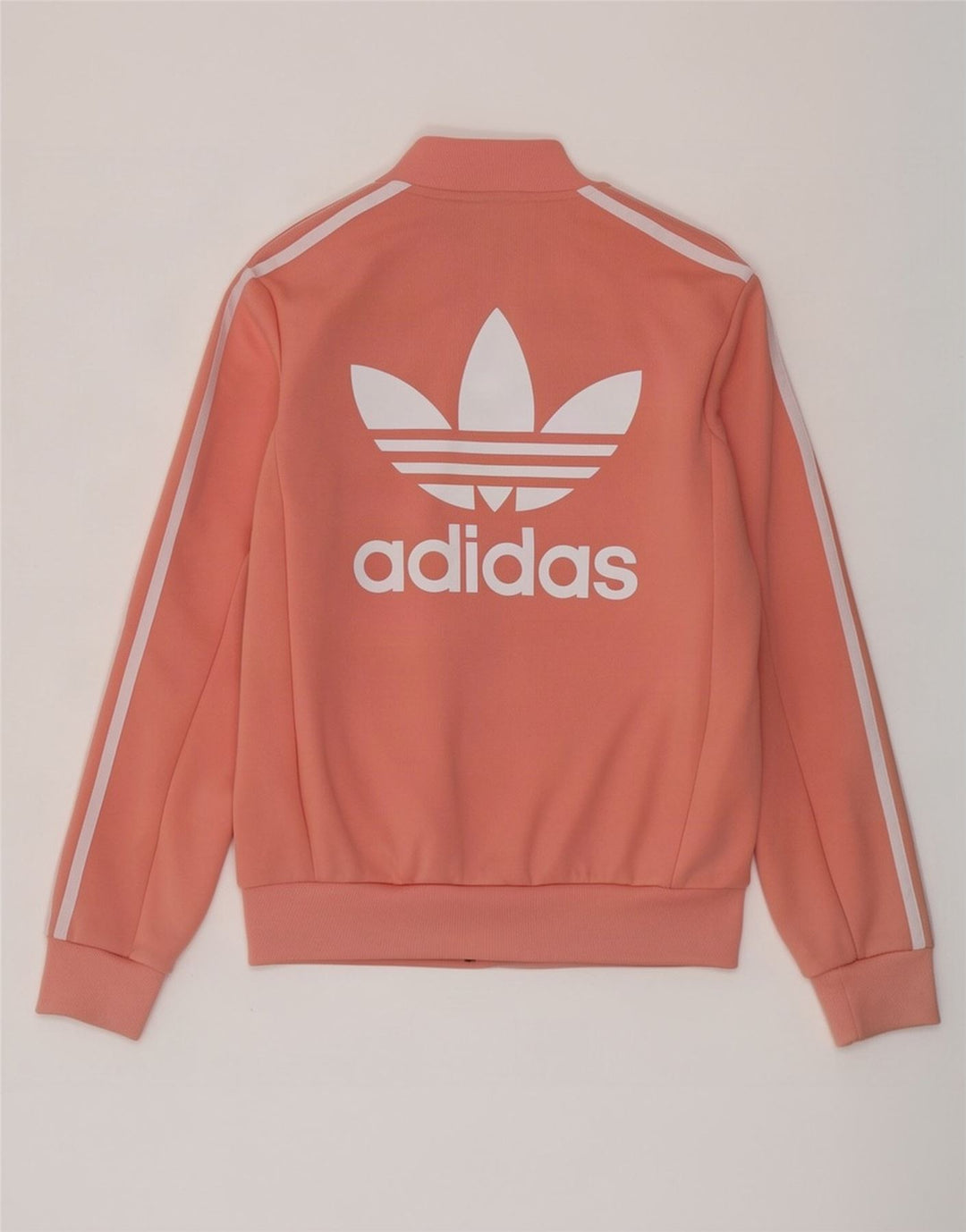 Adidas Dame Grafisk Oversized Tracksuit Top Jacket UK 8 Small Pink