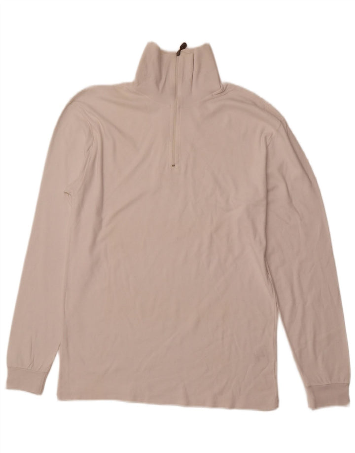 CONTE OF FLORENCE Dame sweater med lynlås-hals træningsdragt Top IT 52 2XL Hvid