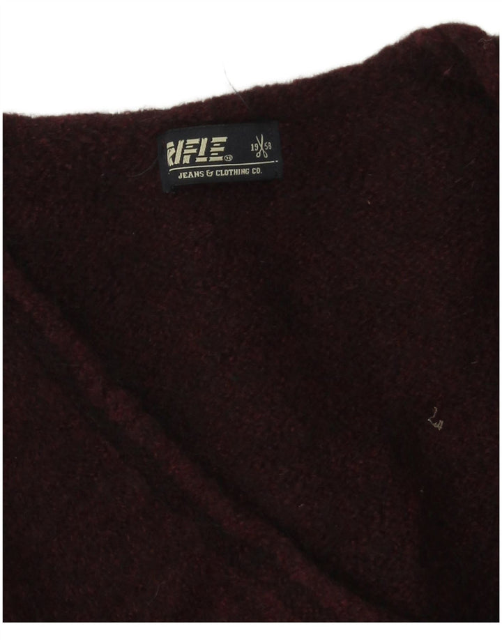 Rifle Herre V-hals sweater XL Burgundy