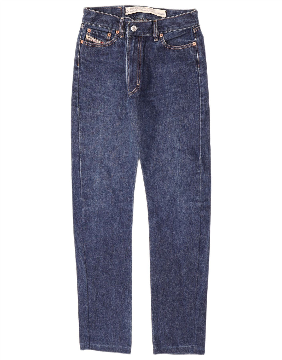 Diesel Dame Straight Jeans W28 L29 Blå Bomuld