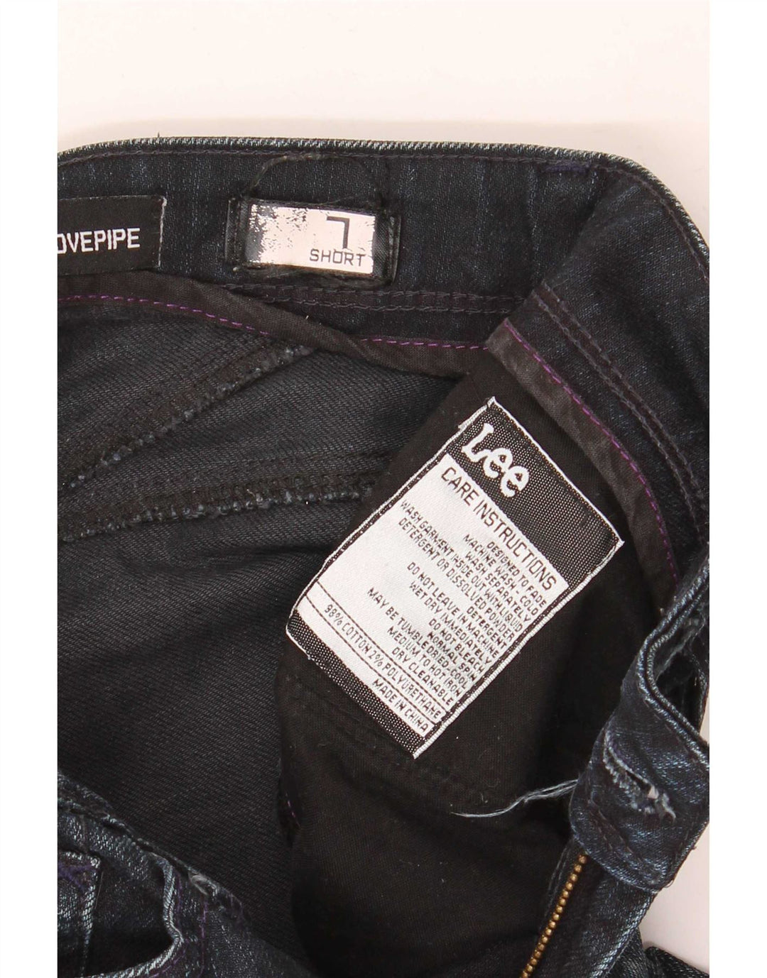 Lee Dame Slim Jeans US 7 Medium W28 L32 Marineblå Bomuld