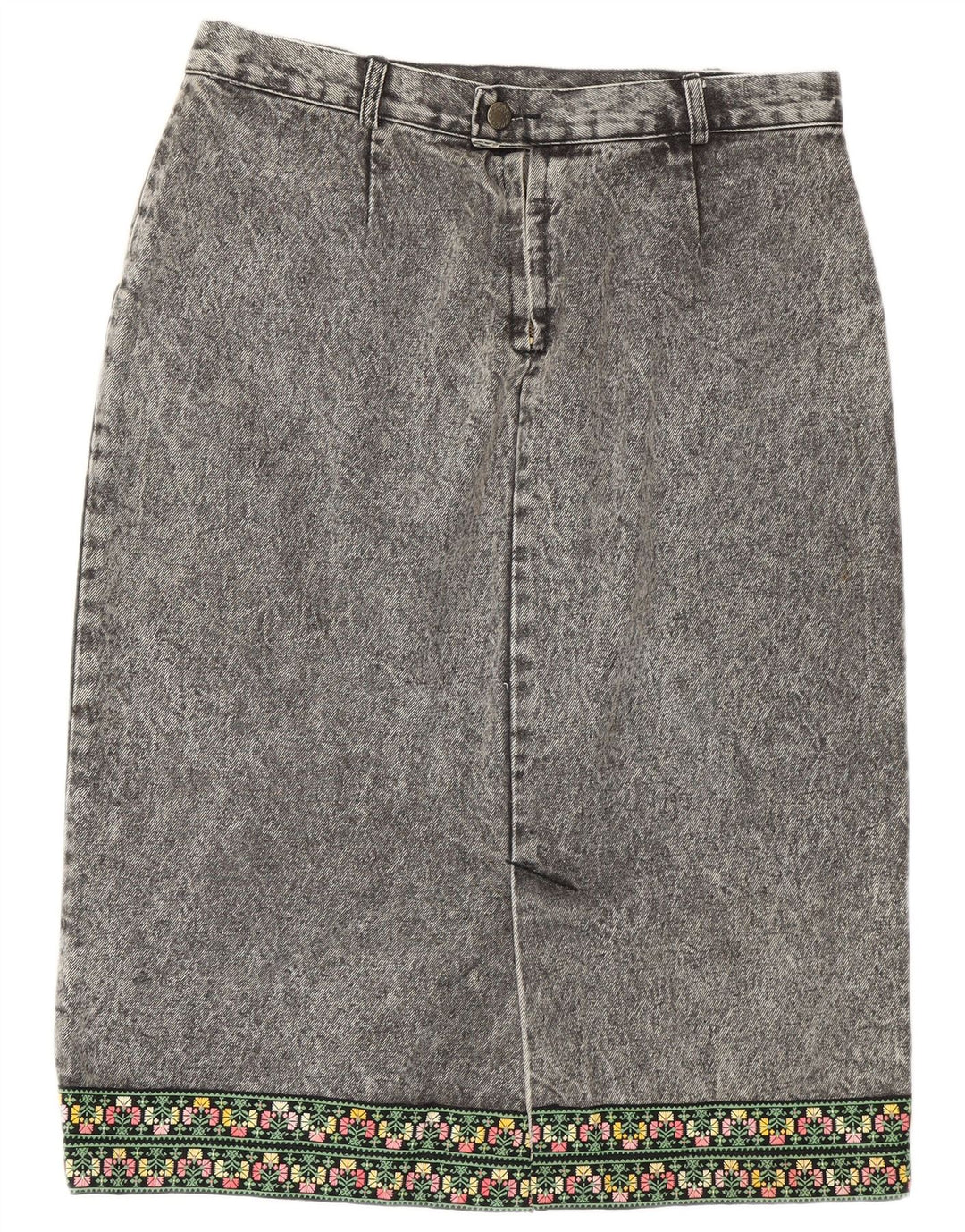 Vintage denimnederdel til kvinder W32 mellemgrå