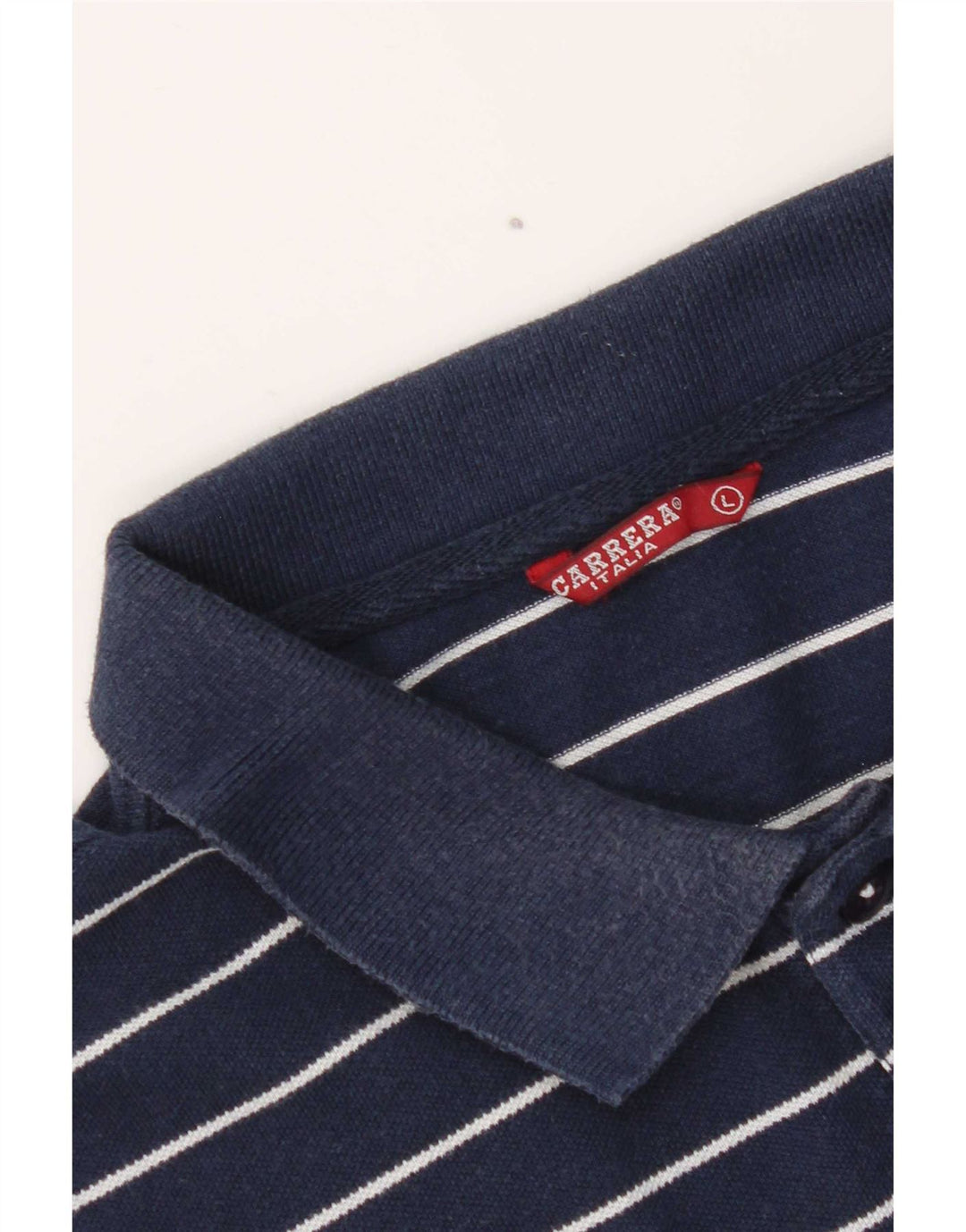 Carrera Herre Kortærmet Polo Shirt Stor Marineblå Stribet