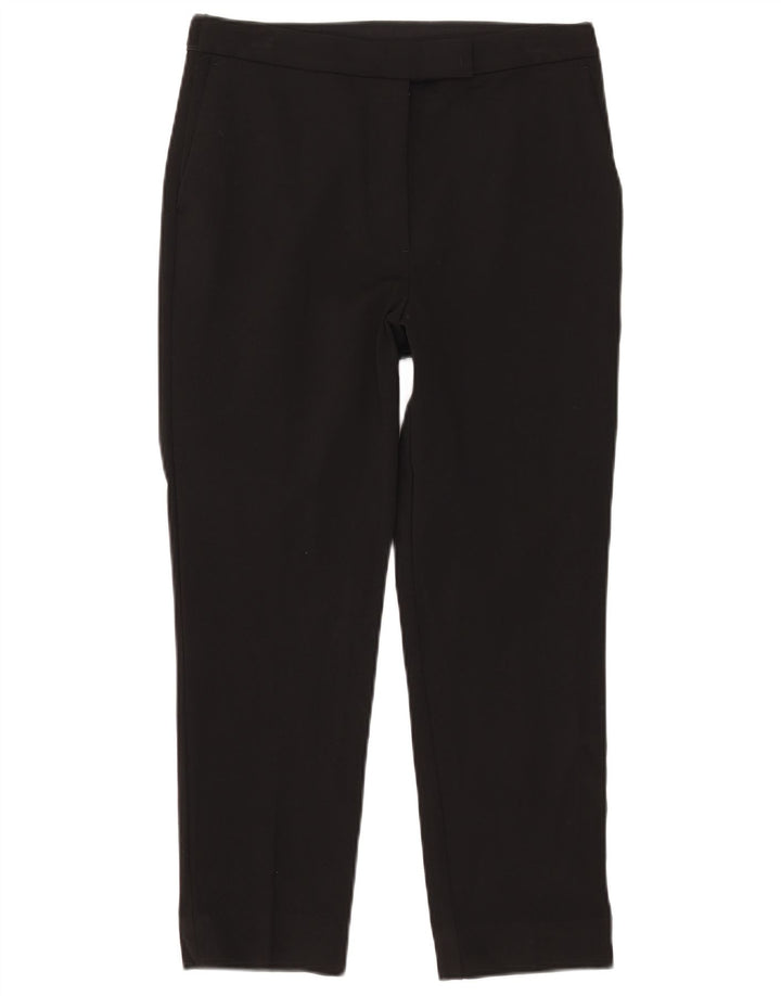 Marks & Spencer Dame Crop Casual Bukser UK 12 Medium W30 L24 Sort