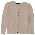 Marks & Spencer Womens Crop Cardigan Sweater UK 10 Small Off White Viscose