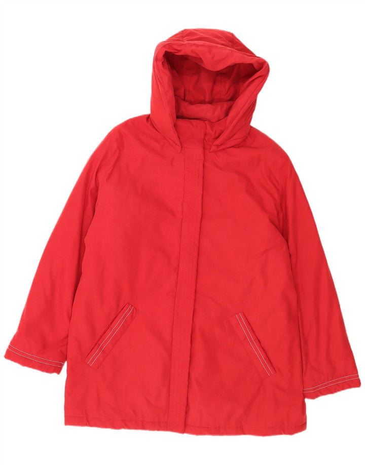Marks & Spencer Dame Hætte vindjakke UK 18 XL Rød Polyester
