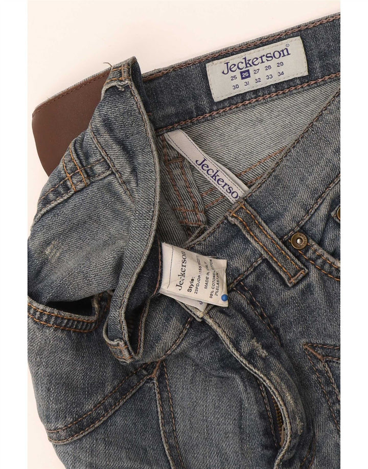 Jeckerson Dame Distressed Slim Jeans W26 L26 Blå Bomuld
