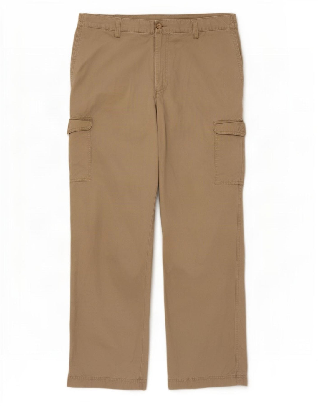 Farah Straight Cargo bukser til mænd W34 L31 Beige bomuld