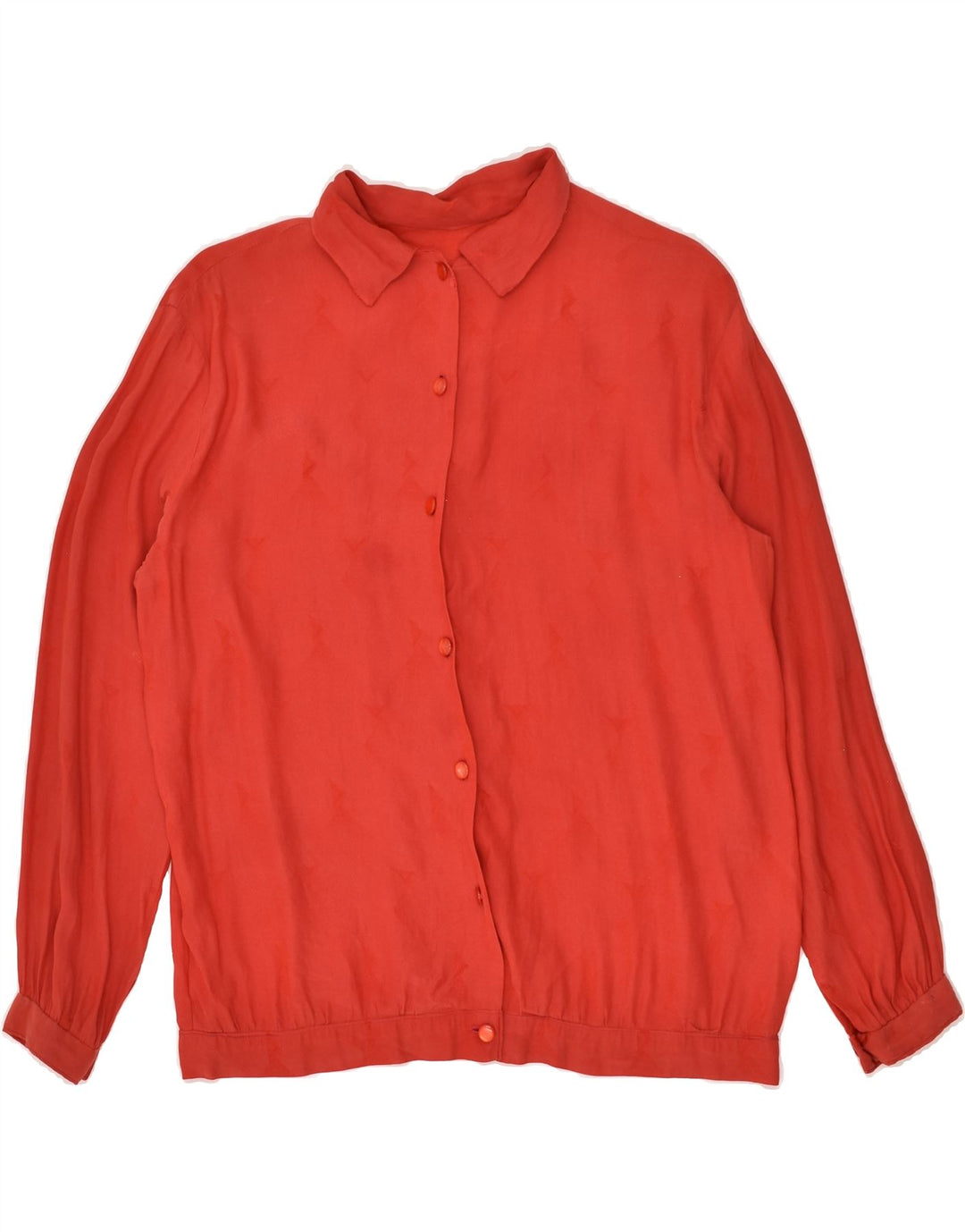 VINTAGE Womens Shirt Blouse UK 16 Large Red | Vintage Vintage | Thrift | Second-Hand Vintage | Used Clothing | Messina Hembry 