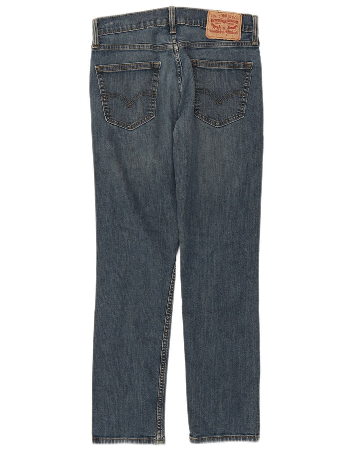 LEVI'S Dame 511 Slim Jeans W29 L30 Blå Bomuld