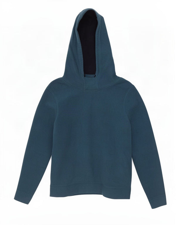 Weird Fish Dame Hætte Fleece Jumper UK 14 Large Blue Polyester