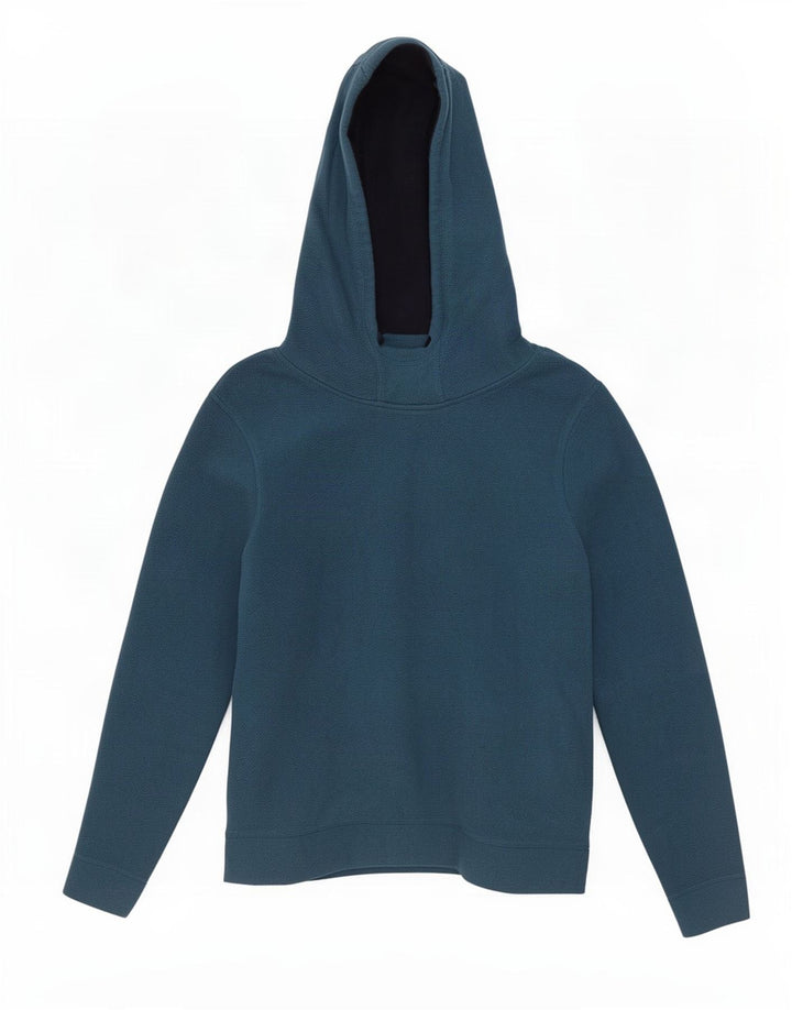Weird Fish Dame Hætte Fleece Jumper UK 14 Large Blue Polyester