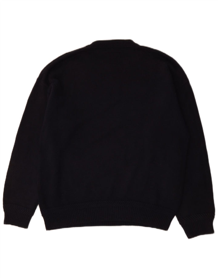 Nautica Herre Loose Fit Crew Neck Jumper Sweater Medium Navy Blue