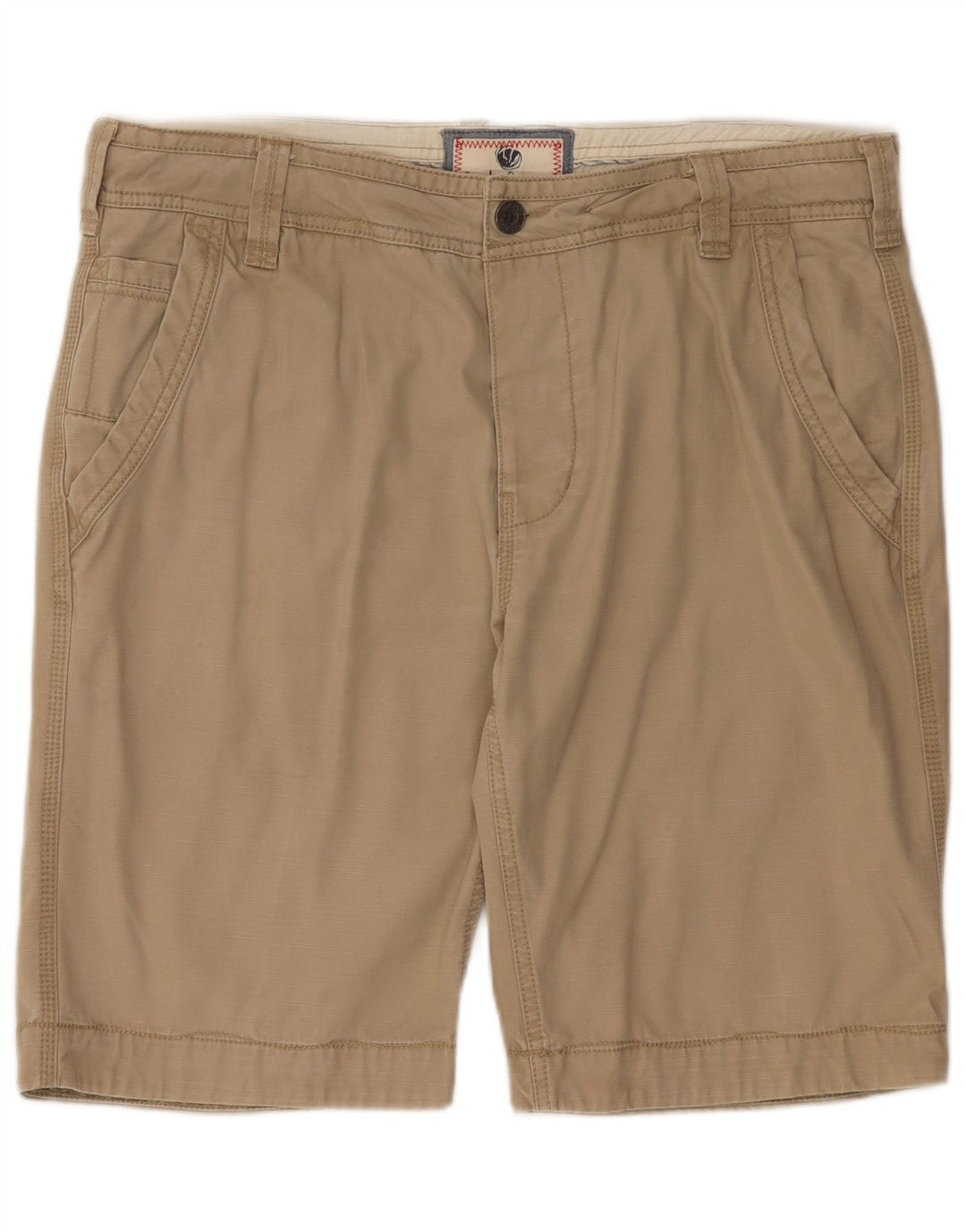 Fat Face Herre Chino Shorts W36 Stor Beige Bomuld