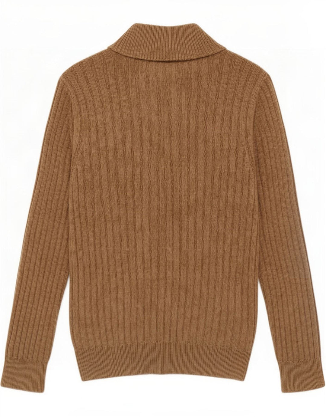 Gap Mens Zip Neck Jumper Sweater Medium Beige Bomuld