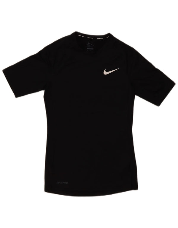 Nike Herre Dri Fit T-Shirt Top Medium Sort Polyester
