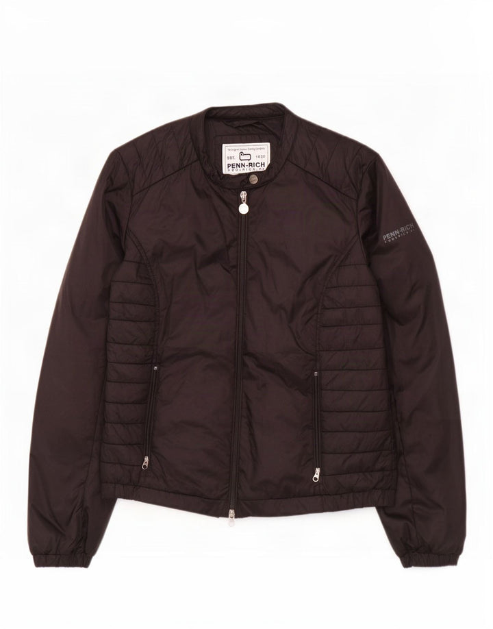 Woolrich polstret jakke til kvinder UK 14 Stor sort polyamid