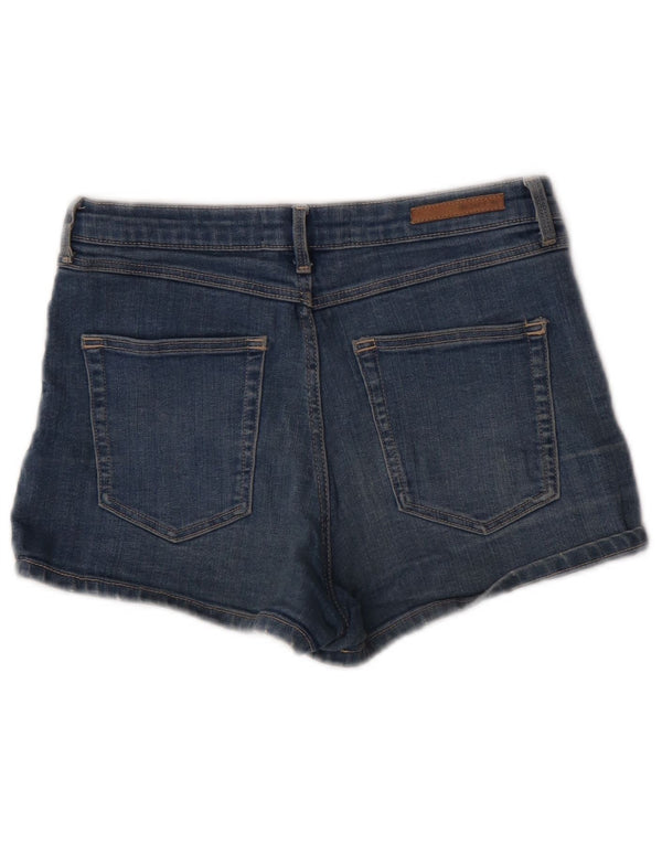Zara Dame Denim Shorts EU 38 Small W28 Blue Cotton