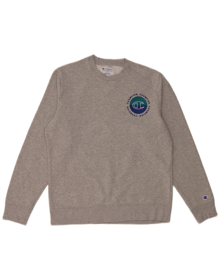 CHAMPION Herre Sweatshirt Jumper Medium Grå Bomuld