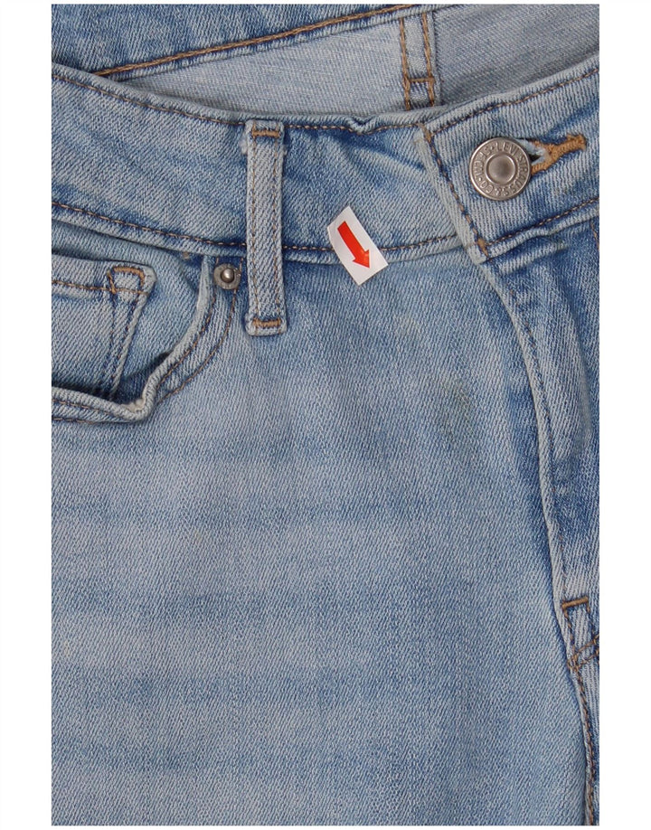 LEVI'S Dame 711 Skinny Jeans W28 L30 Blå Bomuld