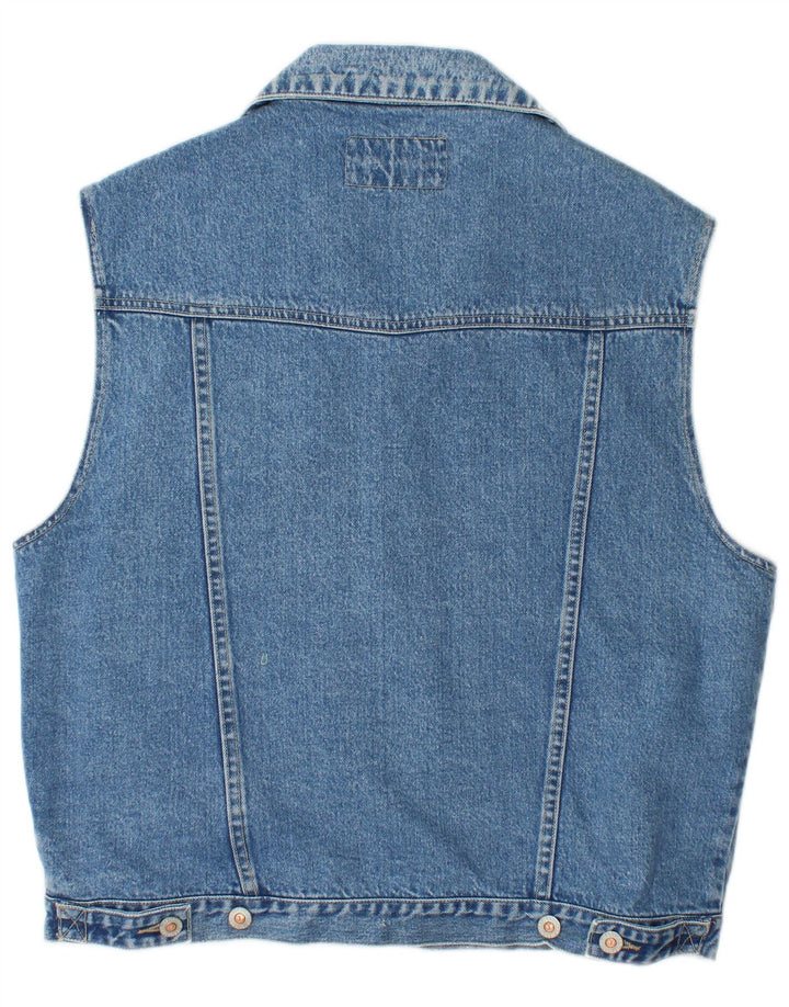 Jeanagers Dame Denim Gilet UK 18 XL Blå Bomuld