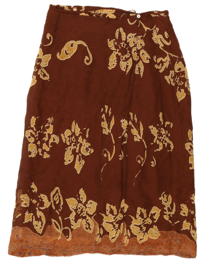 Pheder Kvinder slå nederdel Large W34 Brown Floral