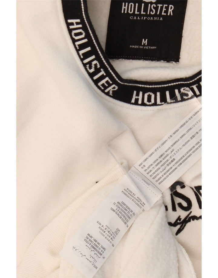 HOLLISTER Grafisk sweatshirt til mænd Medium hvid bomuld