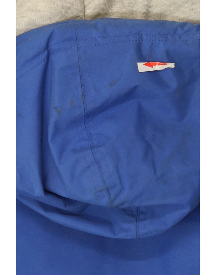 Reebok Herre Hooded Loose Fit Windbreaker Jacket UK 38 Medium Blue Polyamide