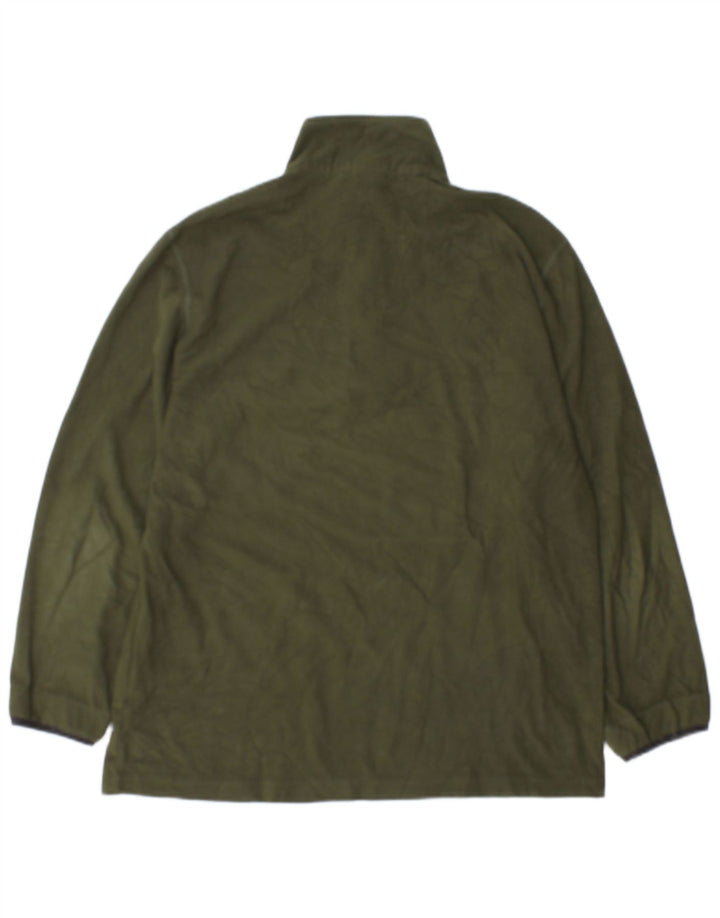 Champion Herre lynlås hals Fleece Jumper Stor Khaki Polyester