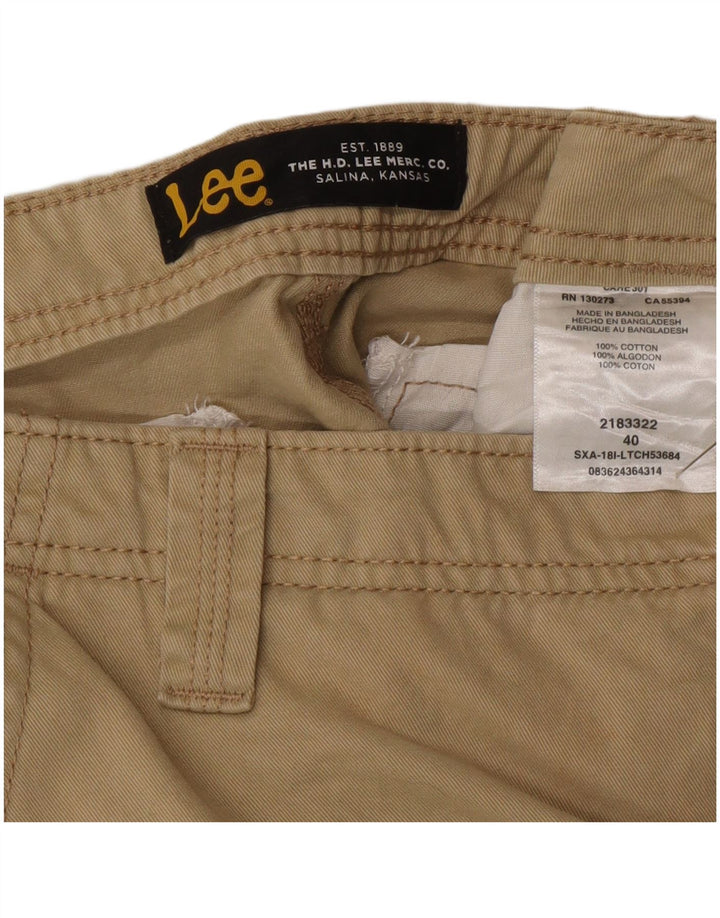 Lee Herre Cargo Shorts W40 XL Khaki Bomuld