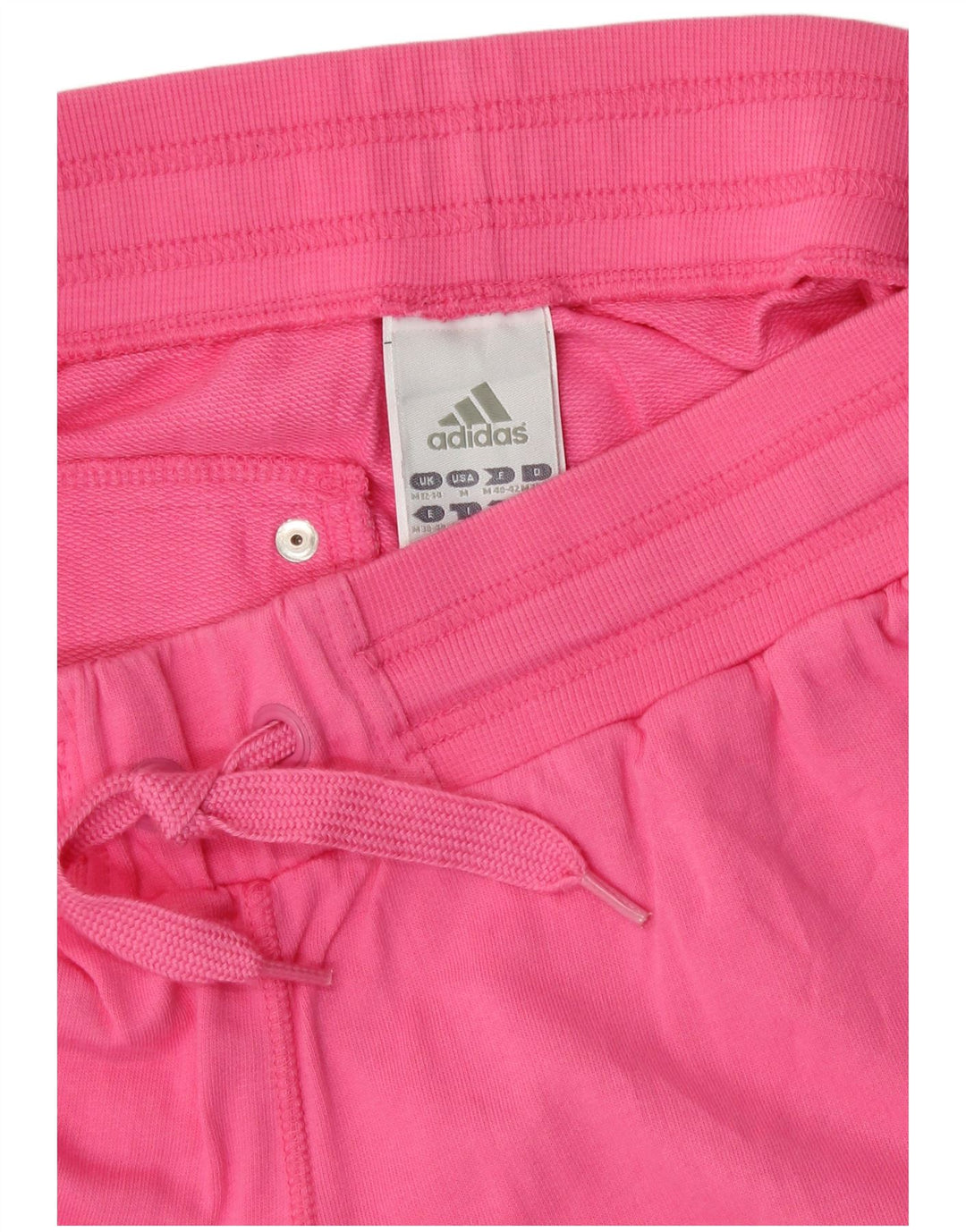 Adidas Dame Bermuda Sportshorts UK 12/14 Medium Pink Bomuld