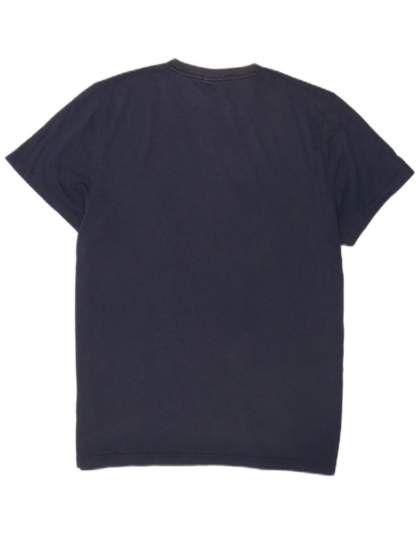 Abercrombie & Fitch Herre Muscle Grafisk T-Shirt Top 2XL Marineblå Bomuld