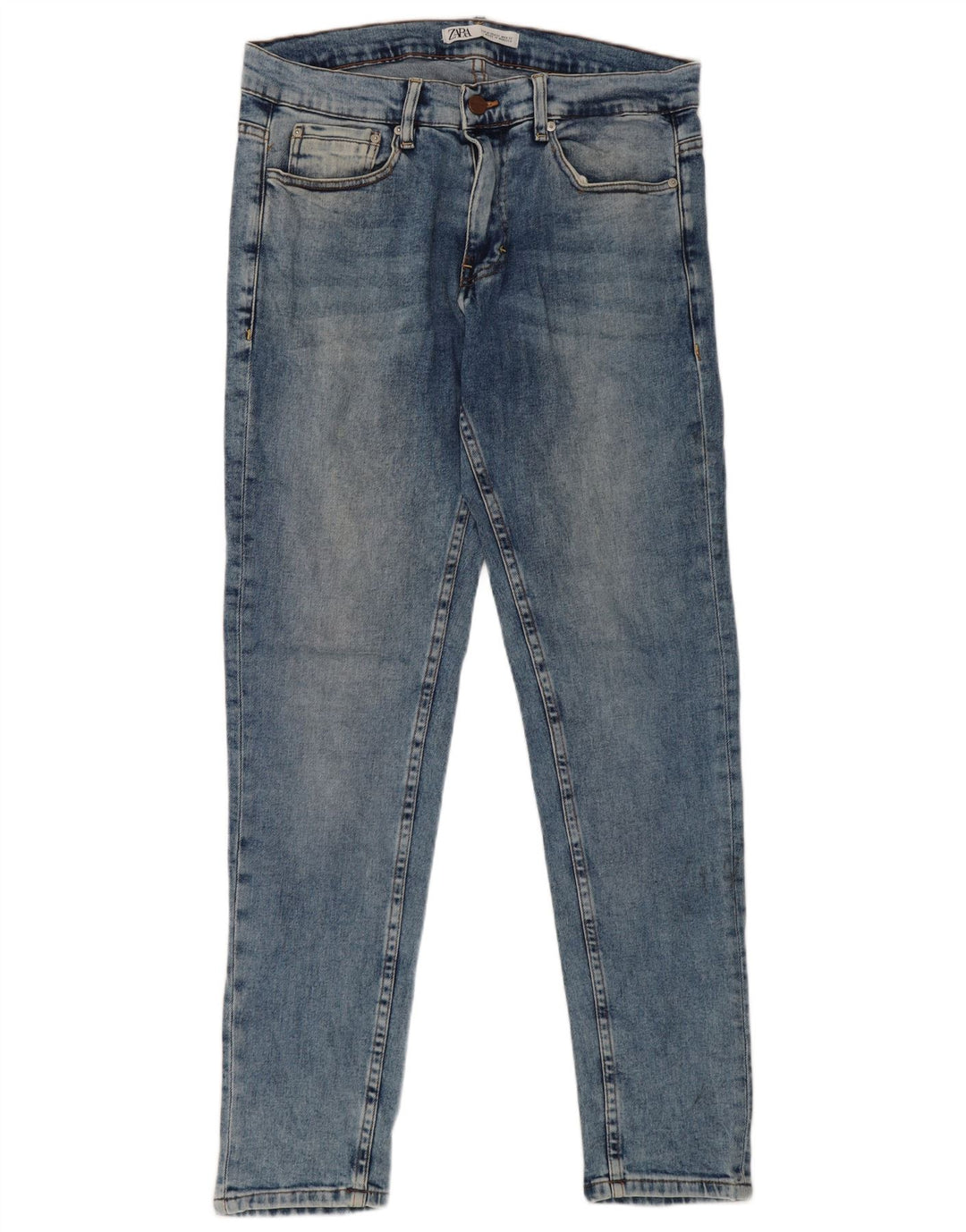 Zara Herre Slim Jeans Str. 42 Large W32 L31 Blå