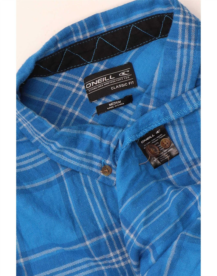 O'Neill Herre Classic Fit Flanelskjorte Medium Blue Ternet Bomuld