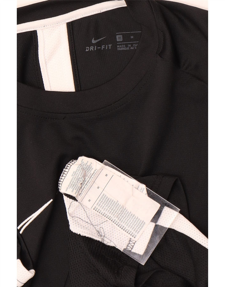 Nike Herre Dri Fit T-Shirt Top Medium Sort Polyester