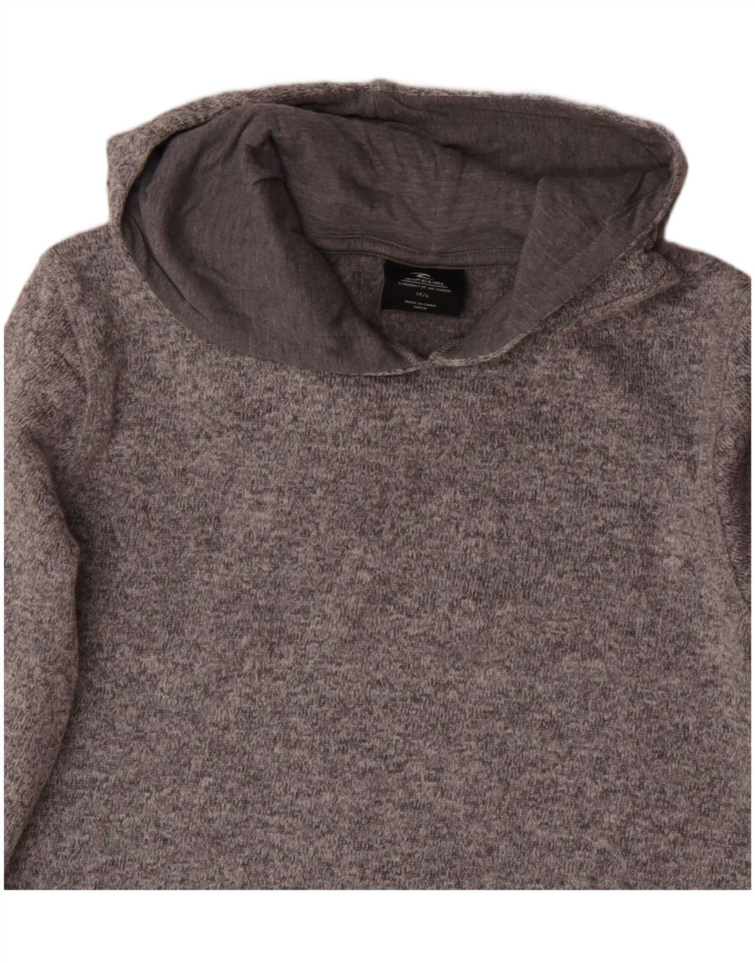 Rip Curl Dame Hoodie Jumper UK 14 Large Grå