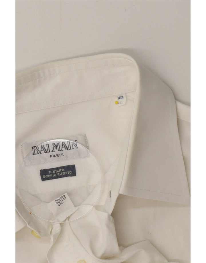 Balmain herreskjorte str. 42 Large White Cotton