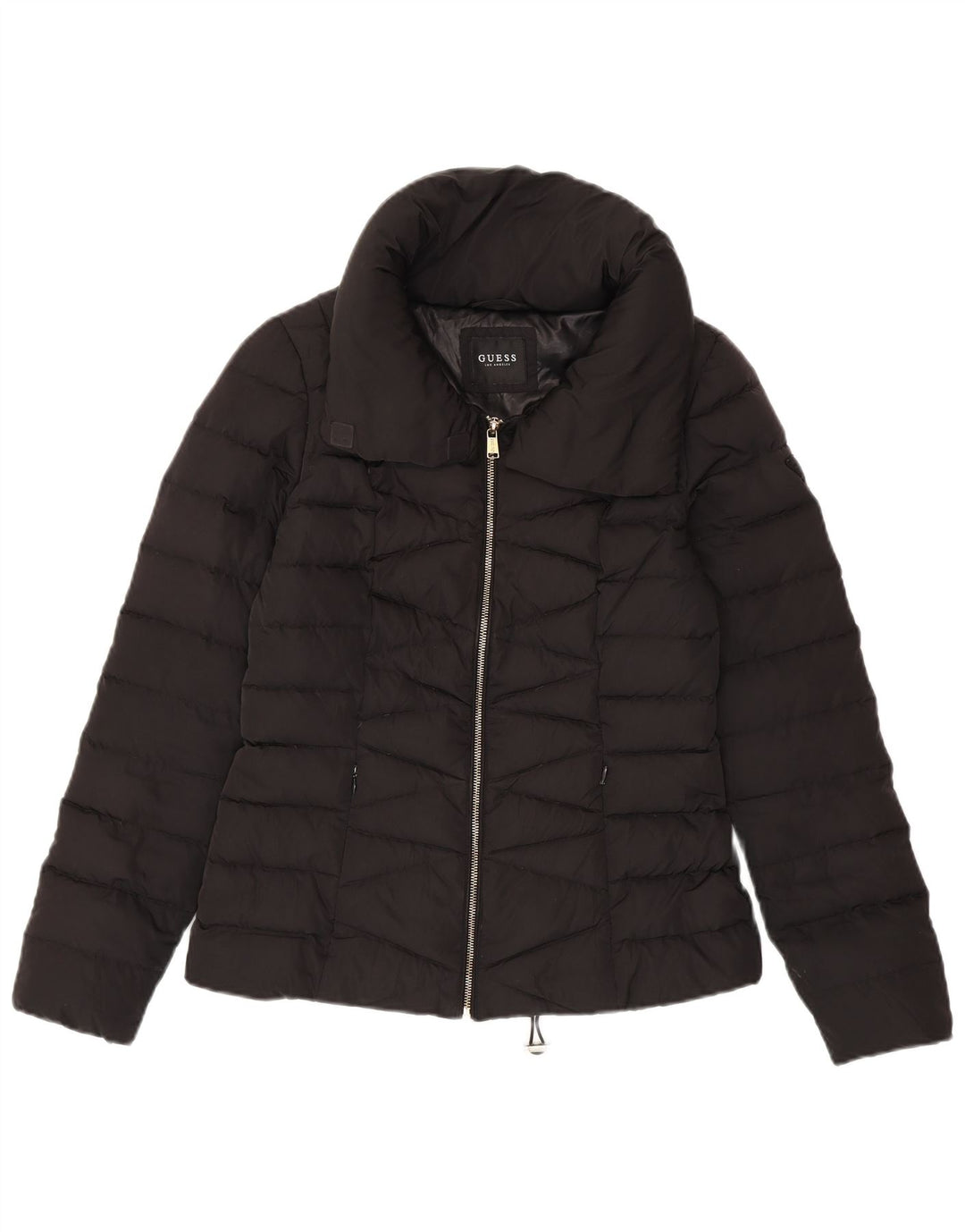 Guess Polstret jakke til kvinder UK 10 Lille sort polyester
