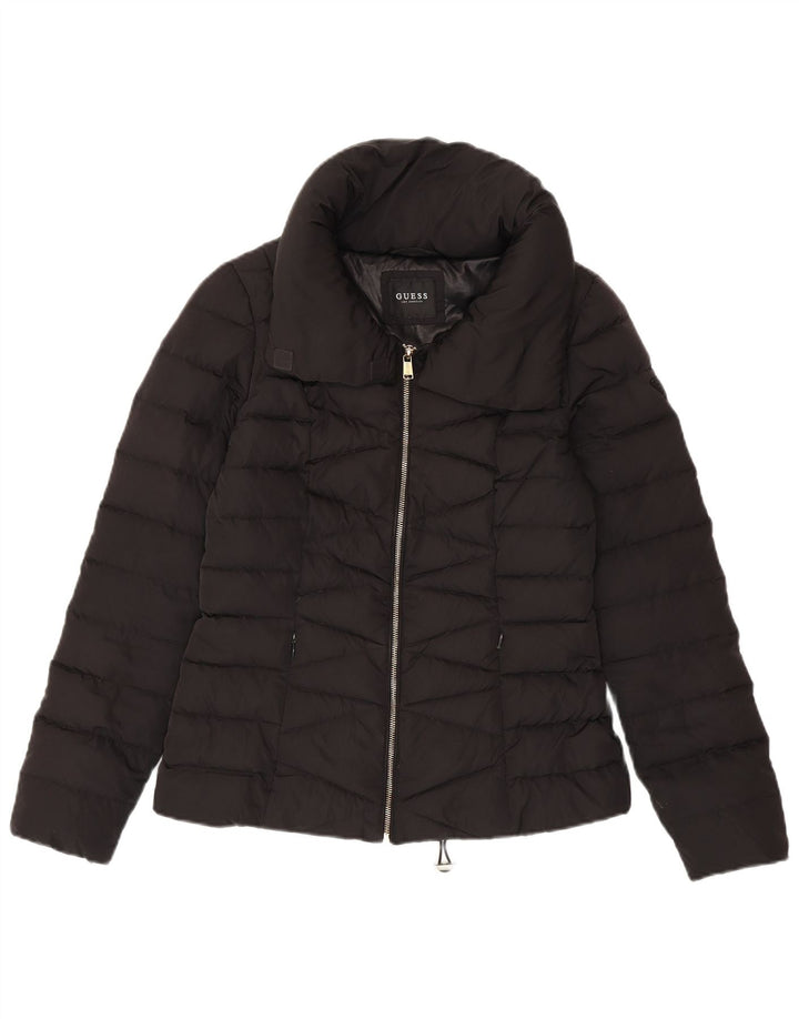 Guess Polstret jakke til kvinder UK 10 Lille sort polyester