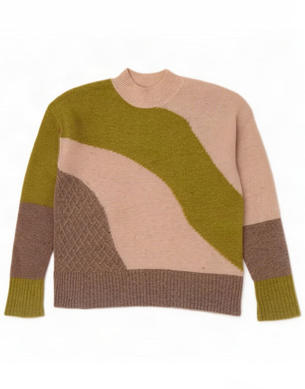 White Stuff Dame Turtle Neck sweater UK 10 Small Multifarvet