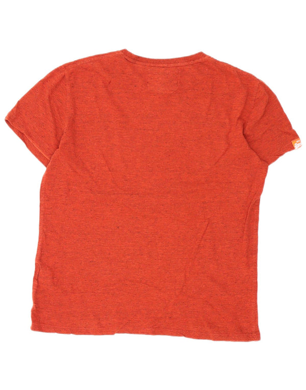 Superdry Herre T-shirt Top Stor Bourgogne Flecked Bomuld