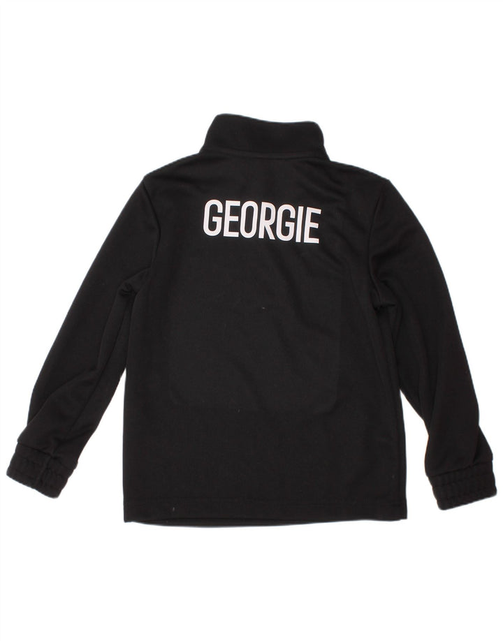 ADIDAS Boys Aeroready Graphic Pullover Træningsdragt Top 5-6 år Sort