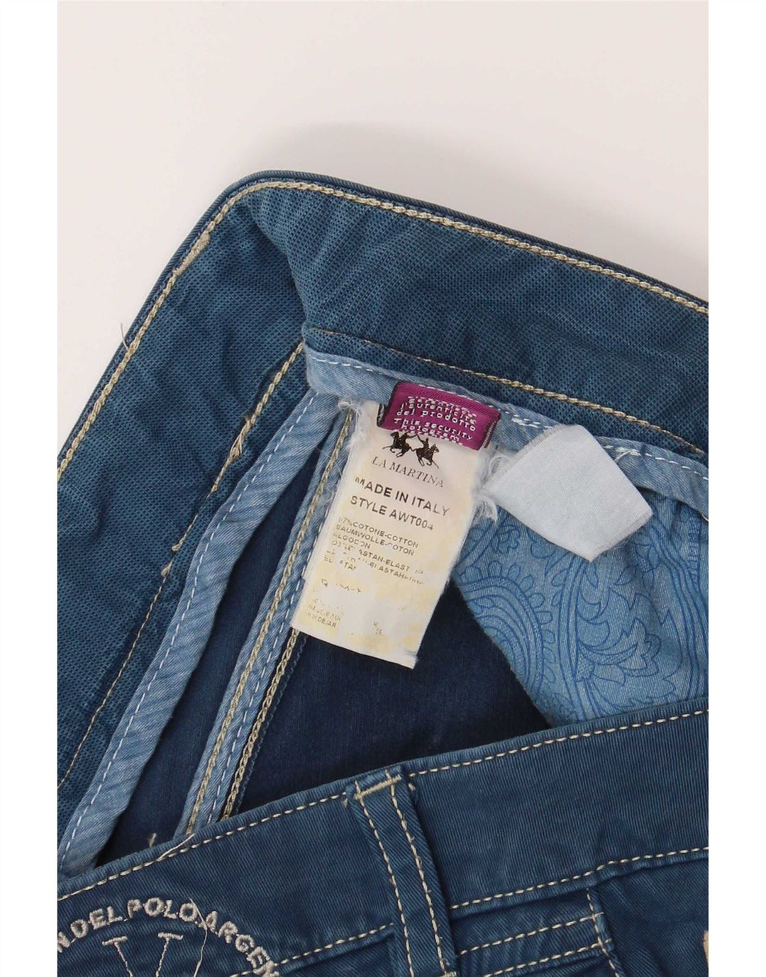 La Martina lige jeans til kvinder W30 L27 blå bomuld