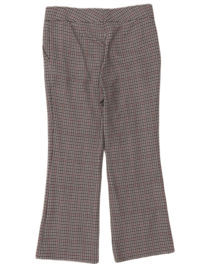 Hugo Boss jakkesætsbukser til kvinder UK 12 Medium W32 L27 Grå Houndstooth