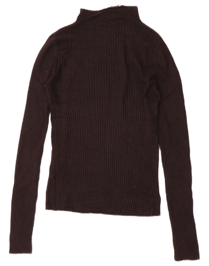 Topshop Dame Cardigan Sweater UK 10 Small Black Viscose
