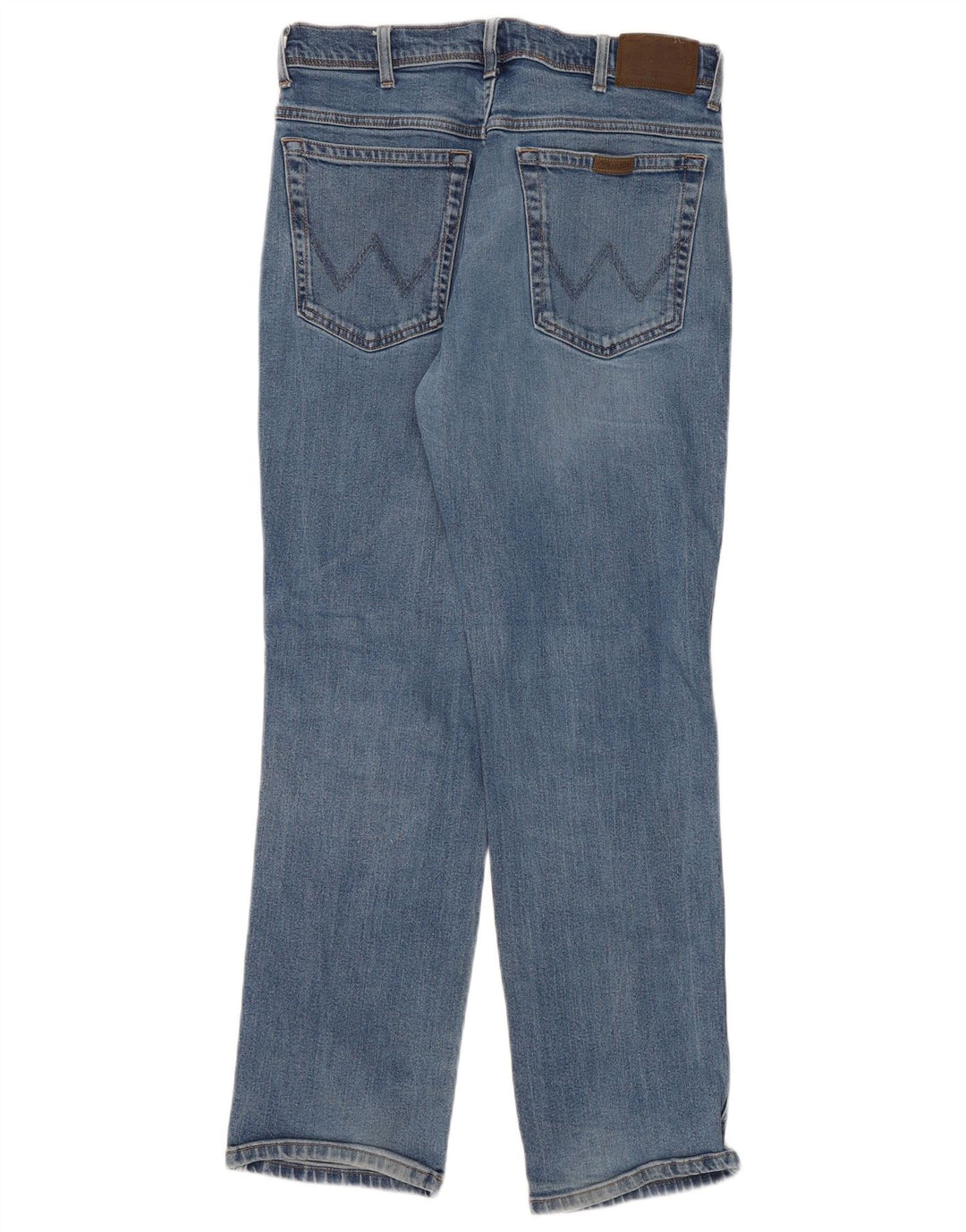Wrangler Herre Regular Fit Straight Jeans W36 L32 Blå Bomuld