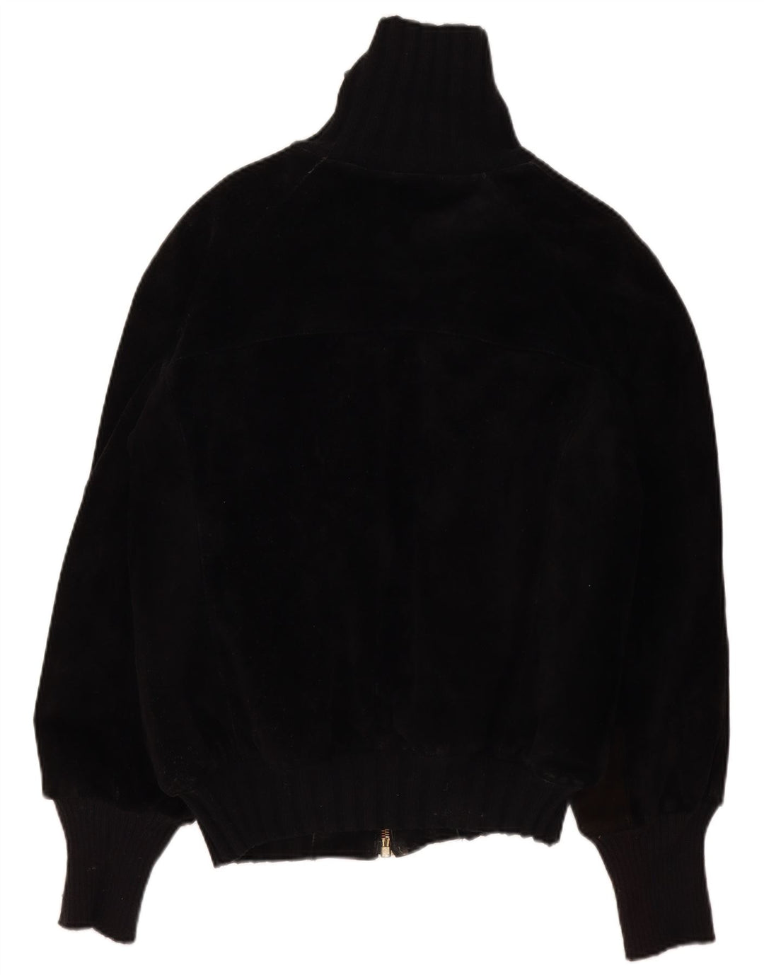 Vintage Herre Sherpa Læderjakke IT 44 XS Sort Retro