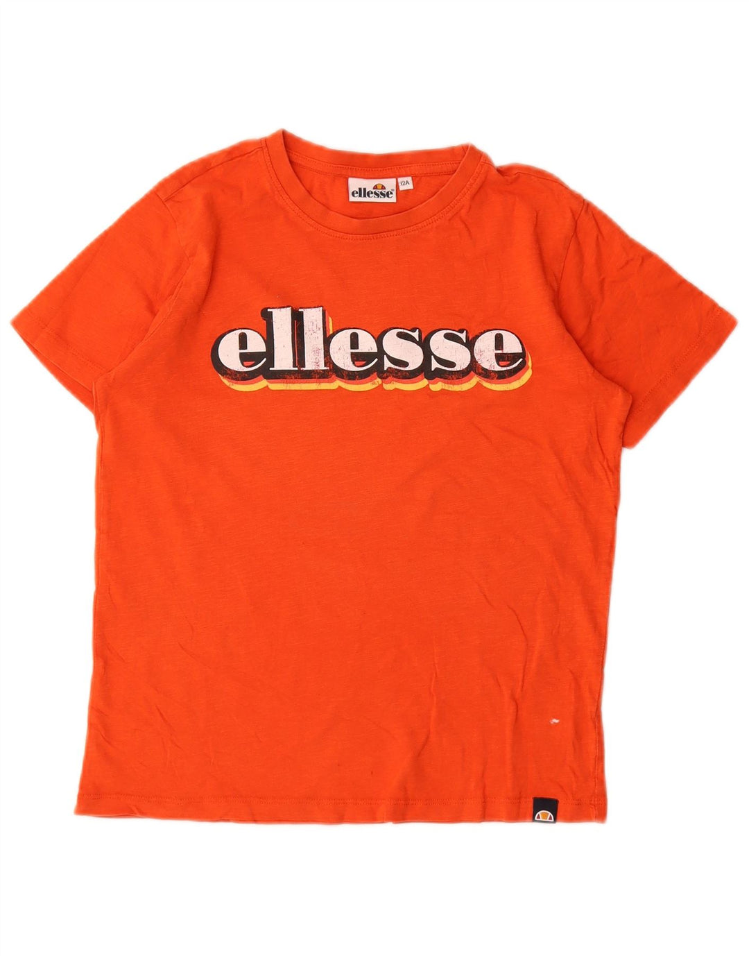 Ellesse Boys Grafisk T-Shirt Top 11-12 År Orange