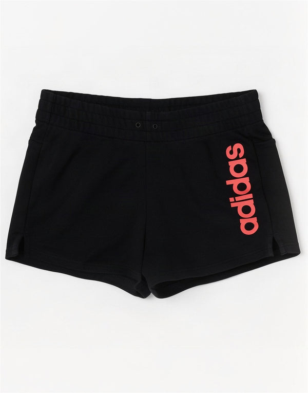 Adidas grafiske sportsshorts til kvinder UK 8/10 Små marineblå bomuld
